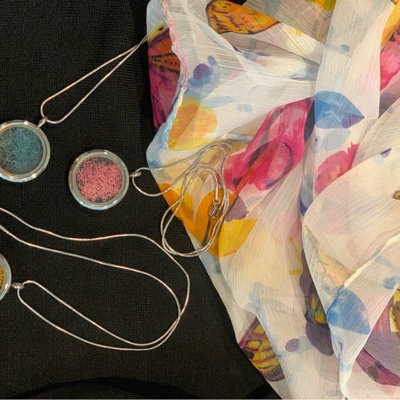 Pink Locket Necklace Chain Silver Stainless Steel 316L - Picture 4 of 6